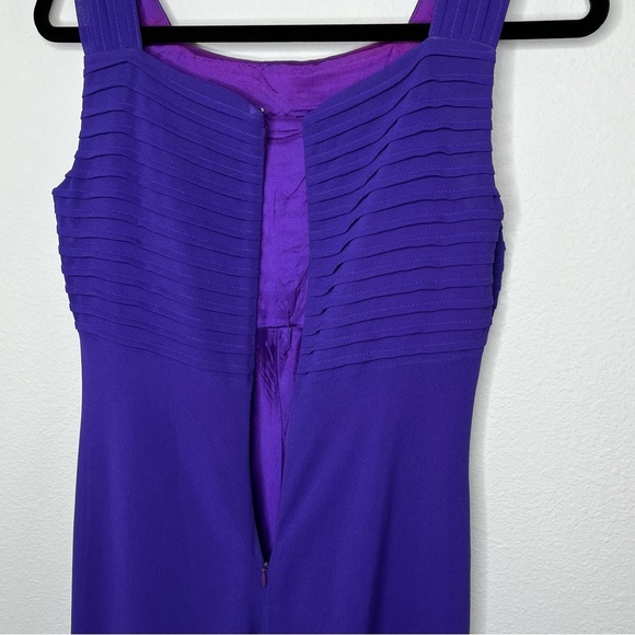 LINDISSIMA Vintage 80’s Maxi Gown Purple Blue Size 6 - Picture 6 of 16